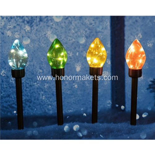 Christmas Solar Bulb Stake